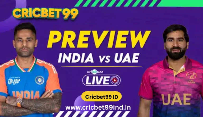 India vs UAE Asia Cup 2025 Match Prediction – Cricbet99 Betting Guide