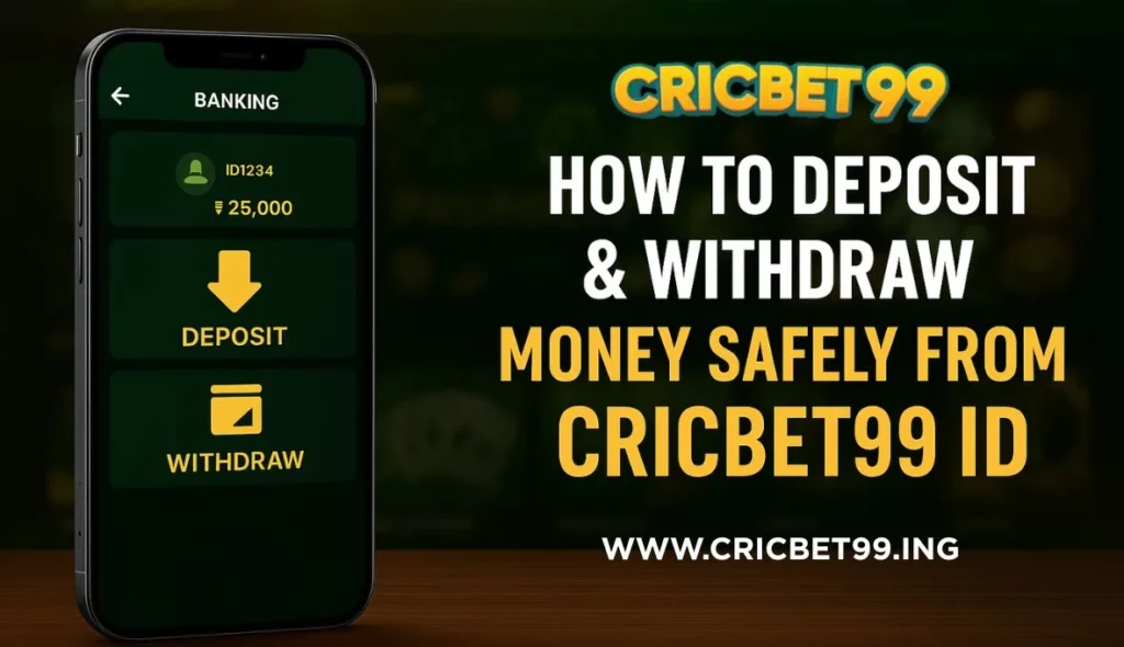 How to Deposit & Withdraw Money Safely from Cricbet99 ID