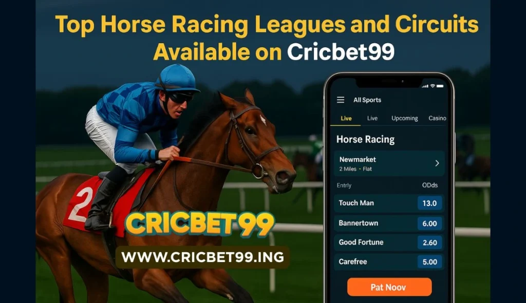 Top Horse Racing Leagues and Circuits Available on Cricbet99