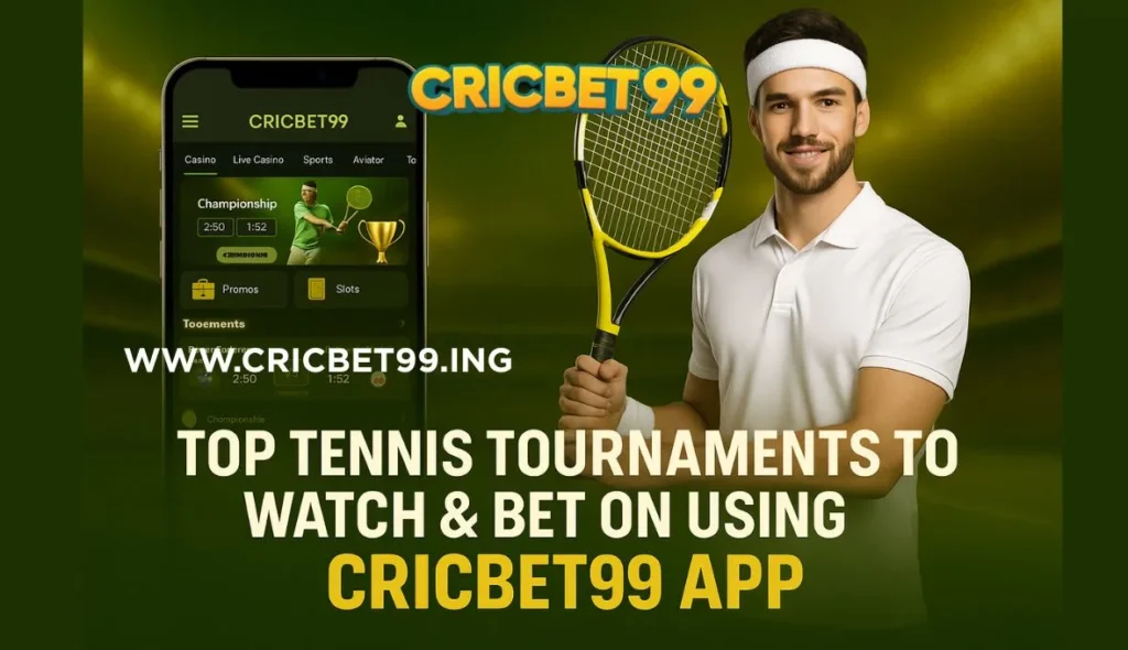 Top Tennis Tournaments to Watch & Bet On Using Cricbet99 App